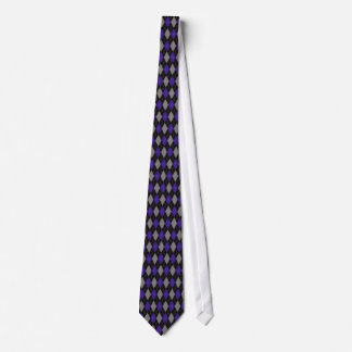 Argyle print tie