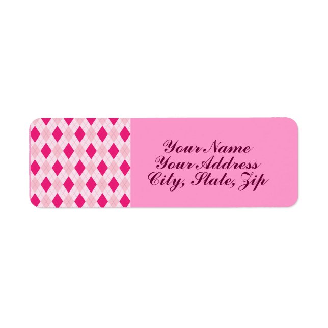Argyle Return Address Label (Front)
