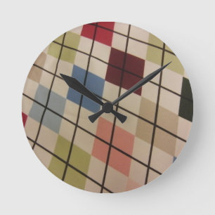 Argyle Round Clock