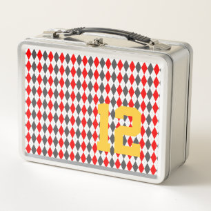 Argyle Sports NUMBER Team Spirit Fun Metal Lunch Box