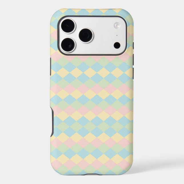 Argyle spring/Easter pastel colored pattern (Back)