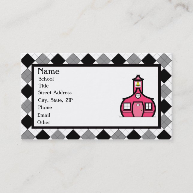 Argyle Teacher Business Card (Front)