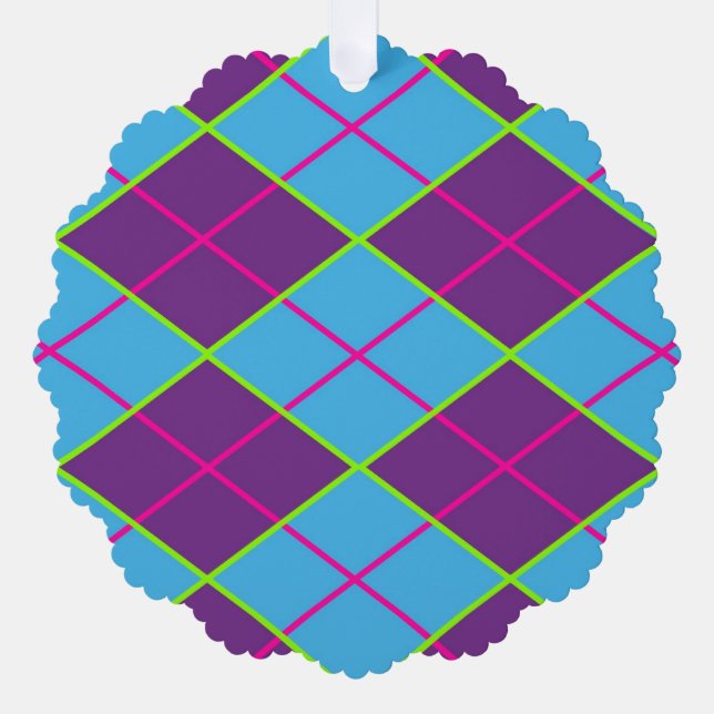 Argyle Tree Decoration Card (Front)