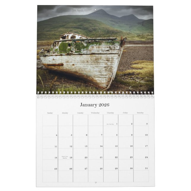 Argyll & Bute Calendar (Jan 2026)