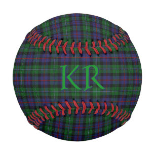 Argyll District Tartan with monogram / initials Baseball