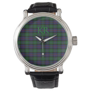 Argyll District Tartan with monogram / initials Watch