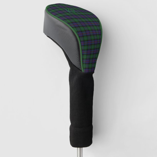 Argyll District Tartan with monogram / name Golf Head Cover (Angled)