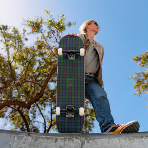 Argyll District Tartan with monogram / name Skateboard