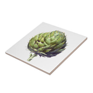 Arhur the artichoke square tile
