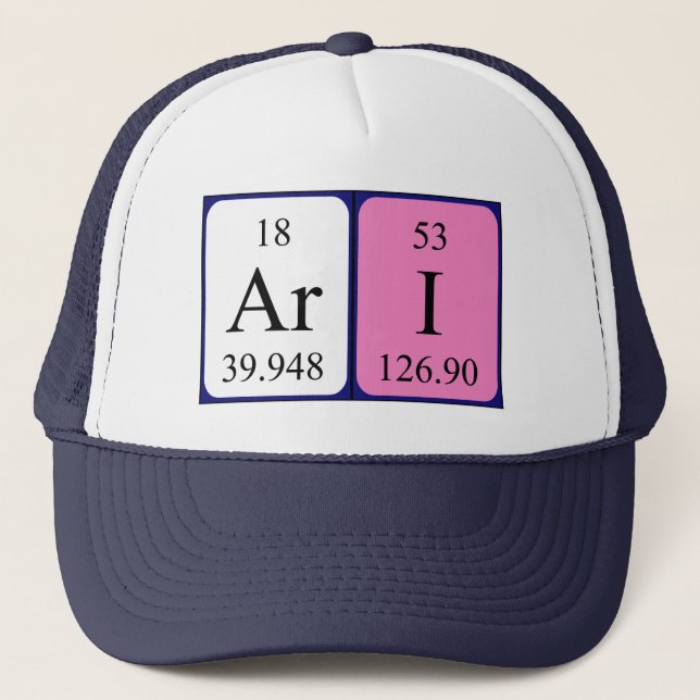 Ari periodic table name hat (Front)