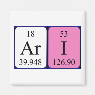 Ari periodic table name magnet