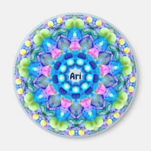 ARI ~ Personalised Easter Pattern Fractal ~ Magnet