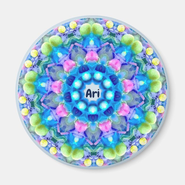 ARI ~ Personalised Easter Pattern Fractal ~ Magnet (Front)