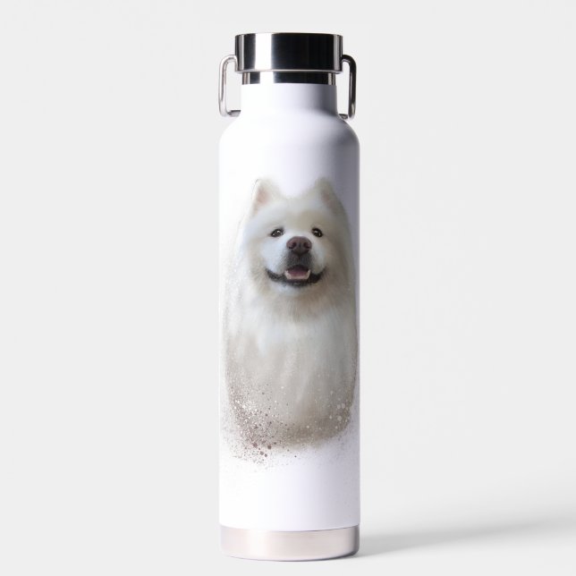 Ari the Samoyed collection Water Bottle (Front)