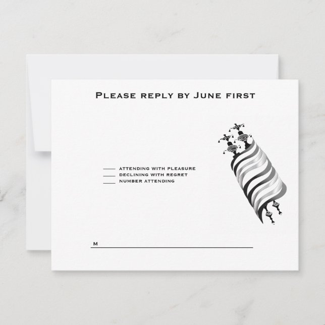 Ari Yonatan Torah Bar Mitzvah Invitation RSVP (Front)