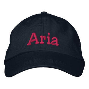 Aria Embroidered Baseball Cap Navy Hot Pink