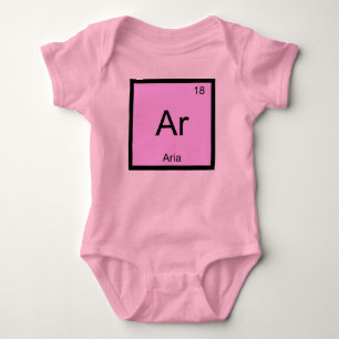 Aria Name Chemistry Element Periodic Table Baby Bodysuit
