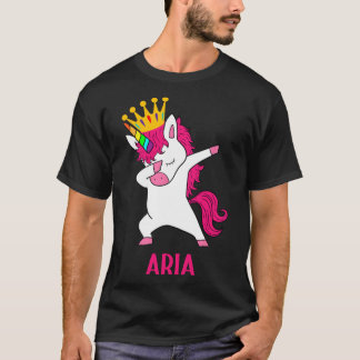 ARIA Personalised Dabbing Unicorn Queen T-Shirt