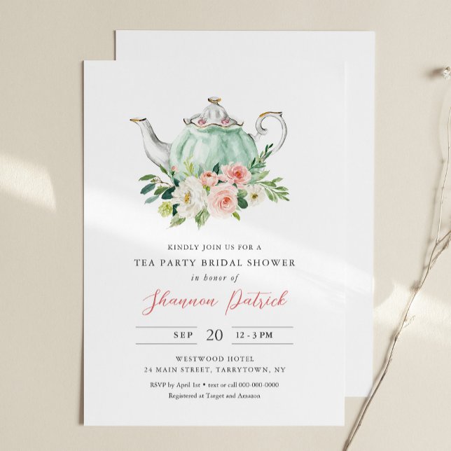ARIA Tea Party Bridal Shower Invitation (Creator Uploaded)