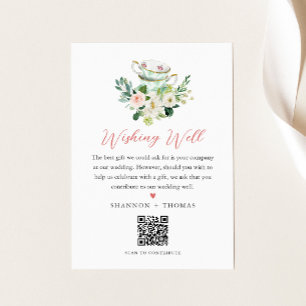 ARIA Tea Party Wishing Well Enclosure Card