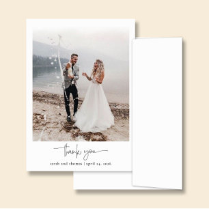 ARIA   Wedding Thank You Card with Photo