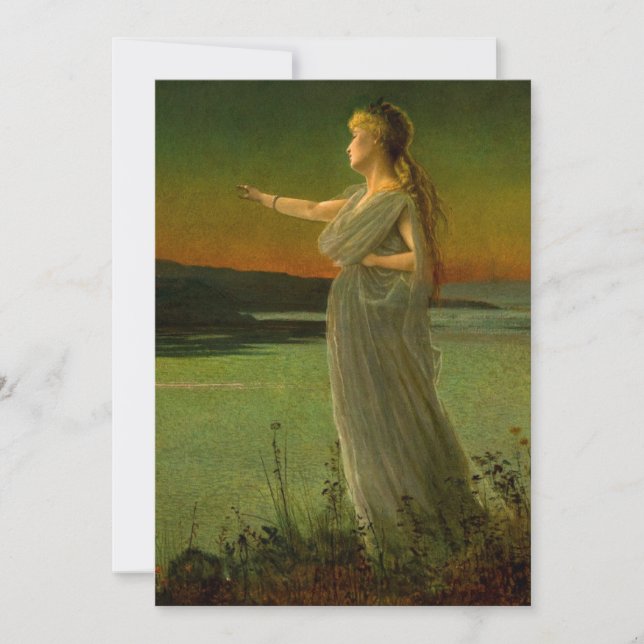 Ariadne at Naxos John Atkinson Grimshaw  Announcement (Front)