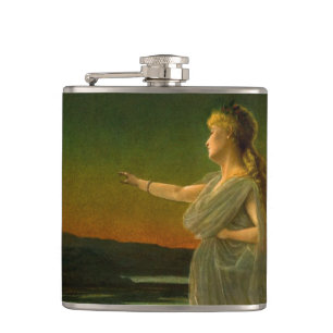 Ariadne at Naxos John Atkinson Grimshaw Hip Flask