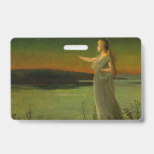 Ariadne at Naxos John Atkinson Grimshaw ID Badge