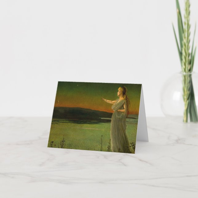 Ariadne at Naxos John Atkinson Grimshaw  Invitation (Front)