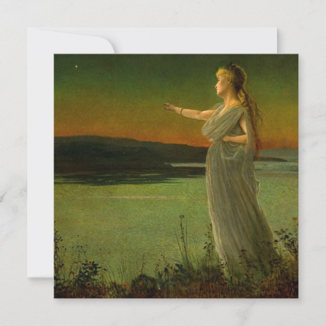 Ariadne at Naxos John Atkinson Grimshaw  Invitation (Front)