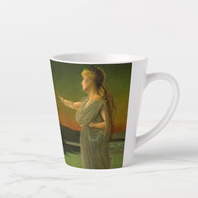 Ariadne at Naxos John Atkinson Grimshaw  Latte Mug (Right)