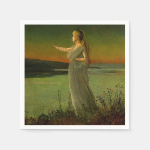 Ariadne at Naxos John Atkinson Grimshaw  Napkin