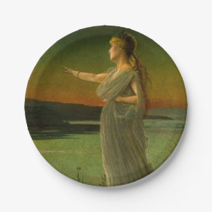 Ariadne at Naxos John Atkinson Grimshaw Paper Plate