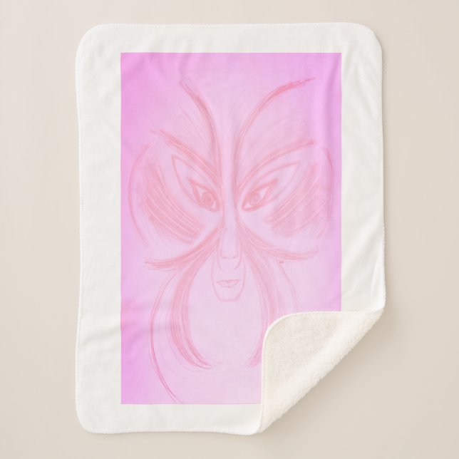 Ariadne Galactic Portrait Art Sherpa Blanket (Front)