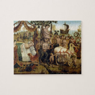 Ariadne in Naxos, from the Story of Theseus (oil o Jigsaw Puzzle