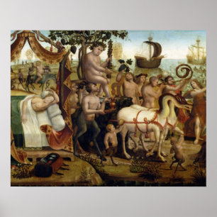 Ariadne in Naxos, from the Story of Theseus (oil o Poster