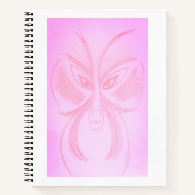 Ariadne Unique Colorful Portrait Notebook (Front)