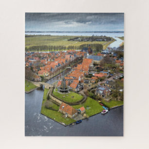 Arial photo Friesland The Netherlands Jigsaw Puzzle