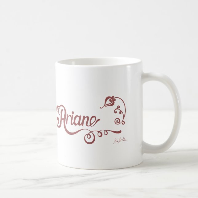 Ariane - Custom Name Coffee Mug (Right)