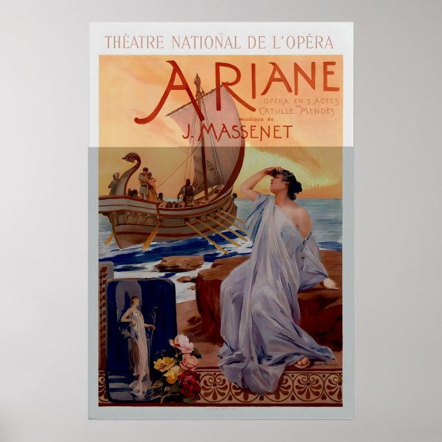 Ariane Theatre National De L'Opera Vintage Poster (Front)