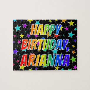 "ARIANNA" First Name, Fun "HAPPY BIRTHDAY" Jigsaw Puzzle