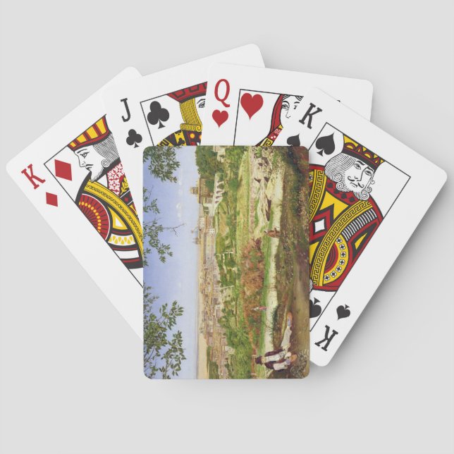 Ariccia, Italy, 1860 (oil on panel) Playing Cards (Back)