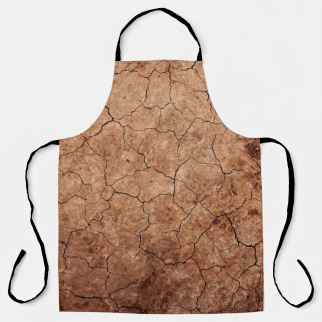 Arid cracked erosion cracks desert apron (Front)