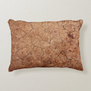 Arid cracked erosion cracks desert decorative cushion