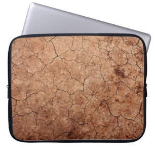 Arid cracked erosion cracks desert laptop sleeve