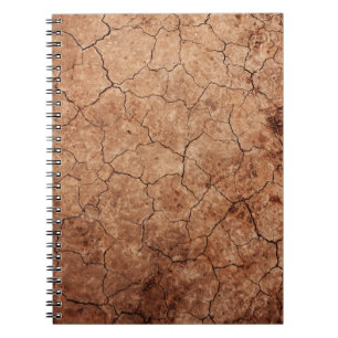 Arid cracked erosion cracks desert notebook