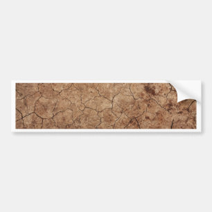 Arid Dry Cracked Earth Bumper Sticker