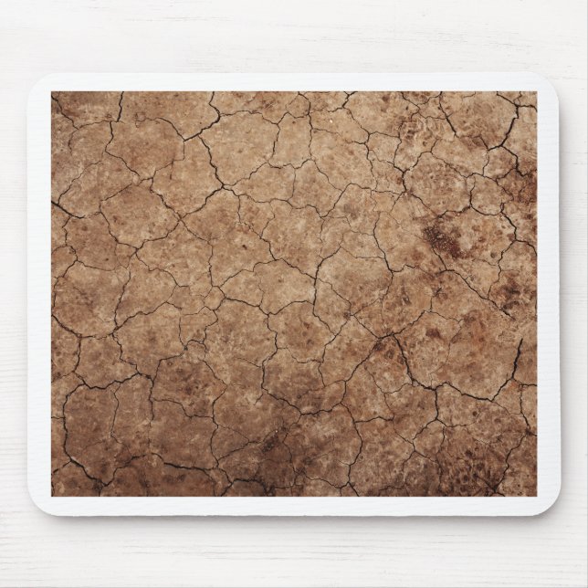 Arid Dry Cracked Earth Mouse Pad (Front)
