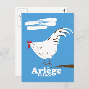 Ariège France travel poster. Postcard