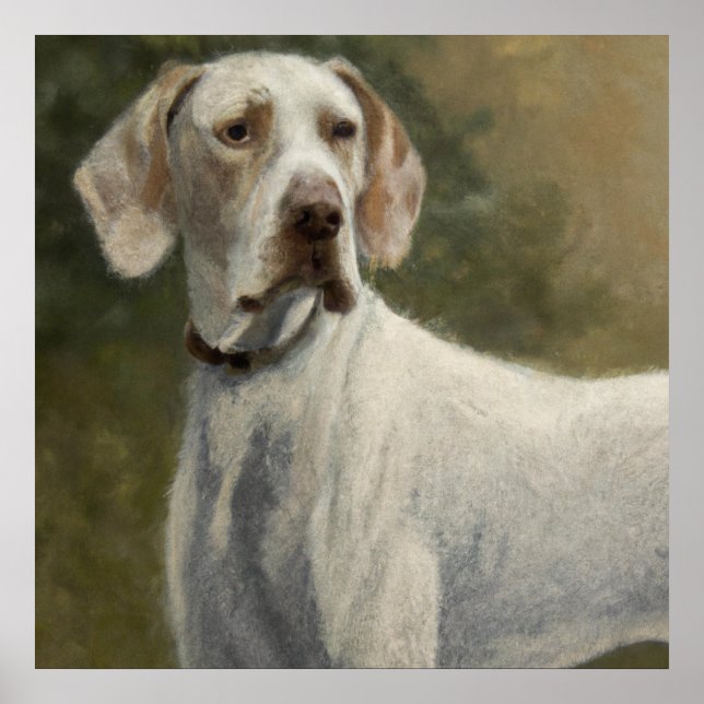 Ariege Pointer - Dog Portrait Poster (Front)